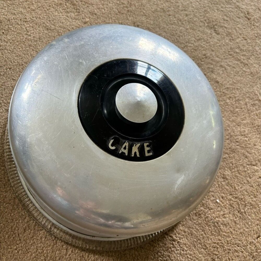 Kromex Spun Aluminum Cake Cover 1950’s